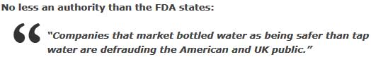 fda quote Bottled Water